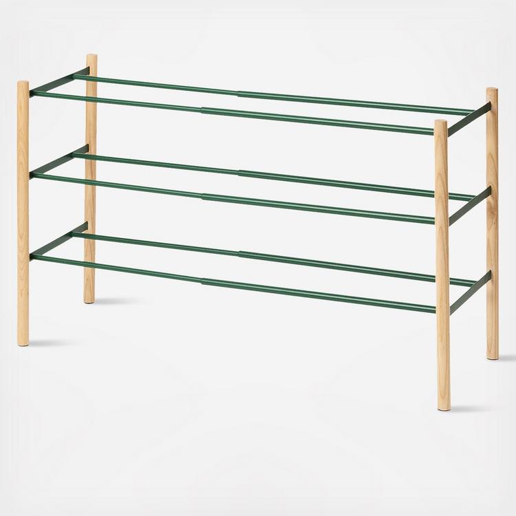 Yamazaki Home, Modern Expandable 3-Tier Shoe Rack | Zola