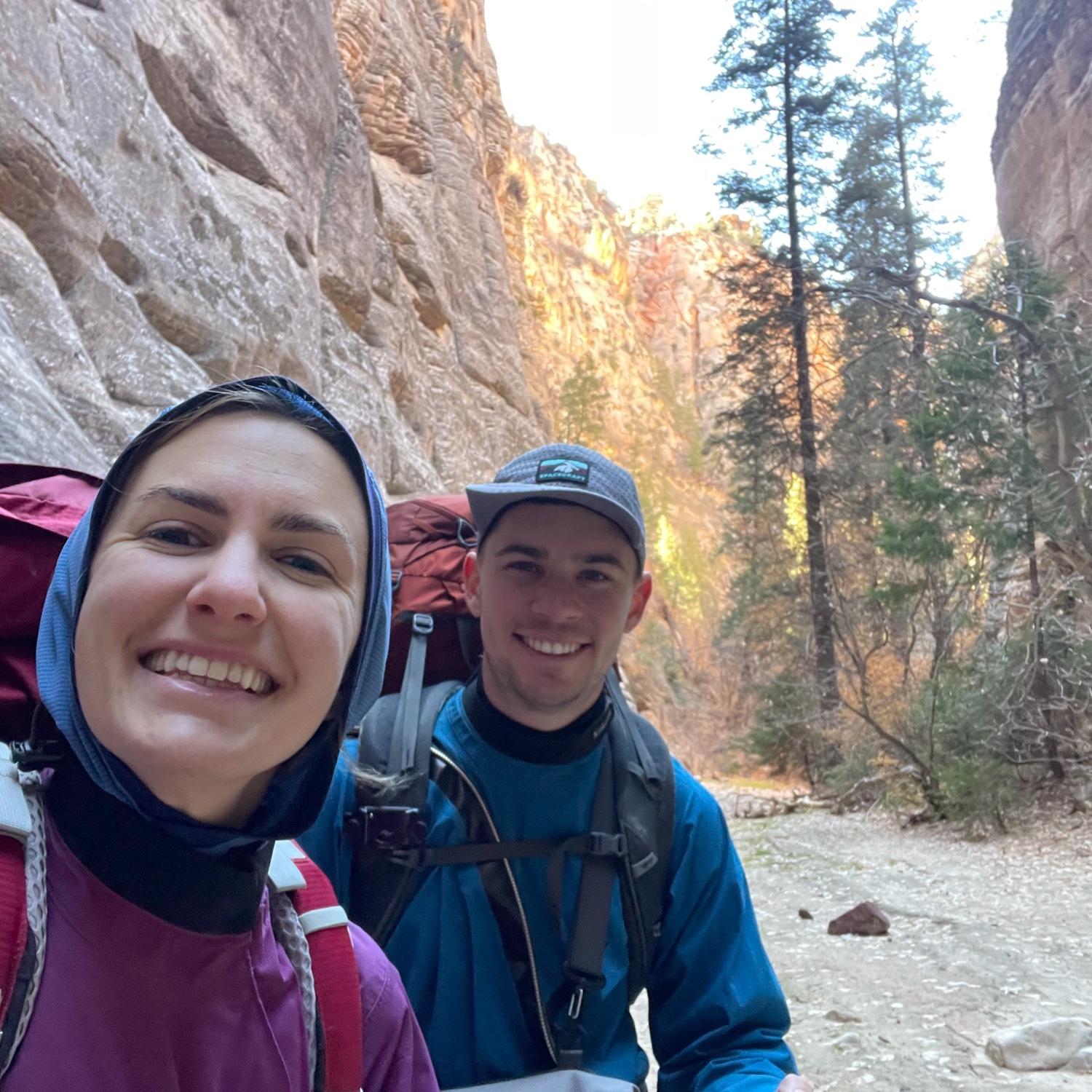 Right before Brian fell into the toxic algae water in the Narrows