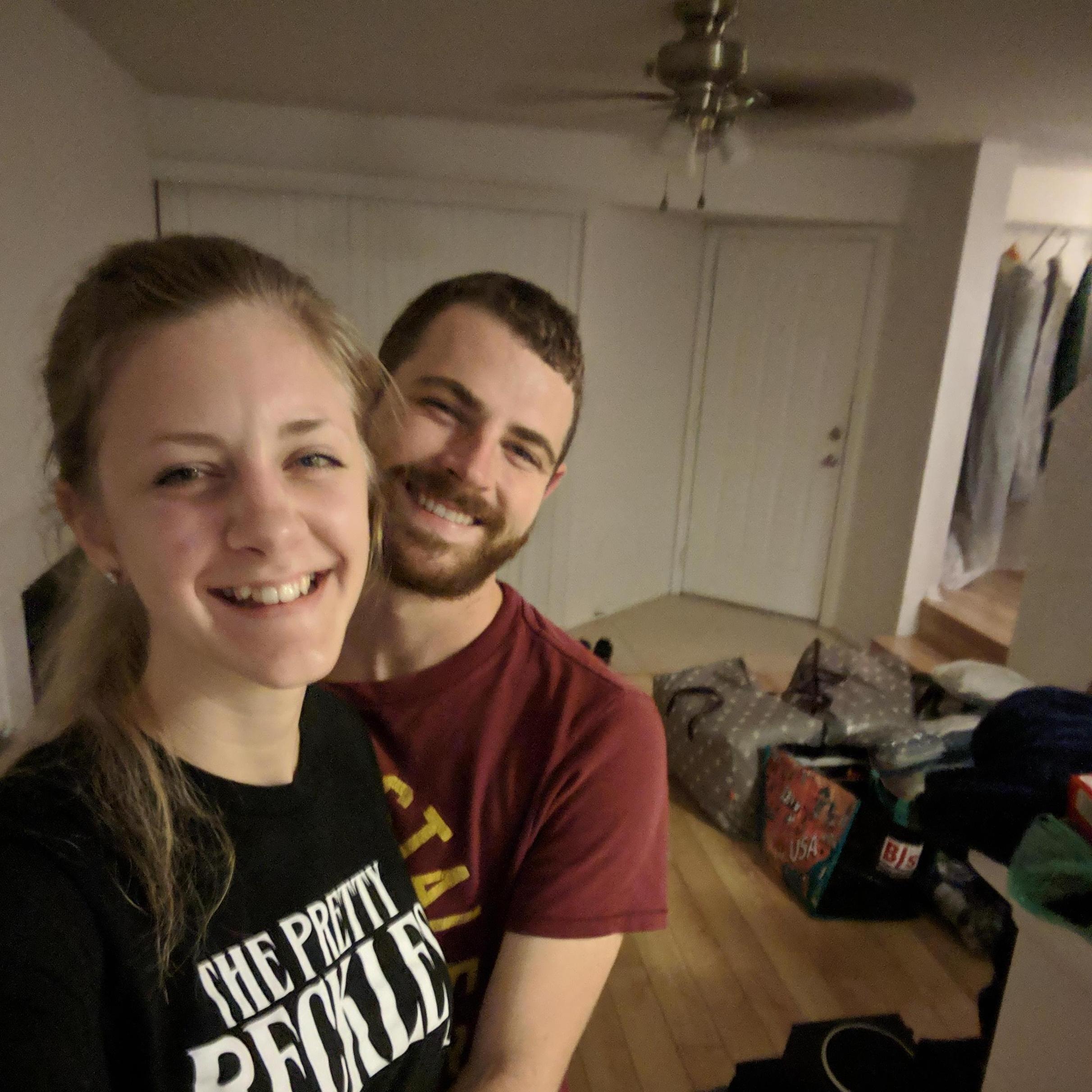 First night in our Sarasota apartment - we were so excited to finally be moving in.