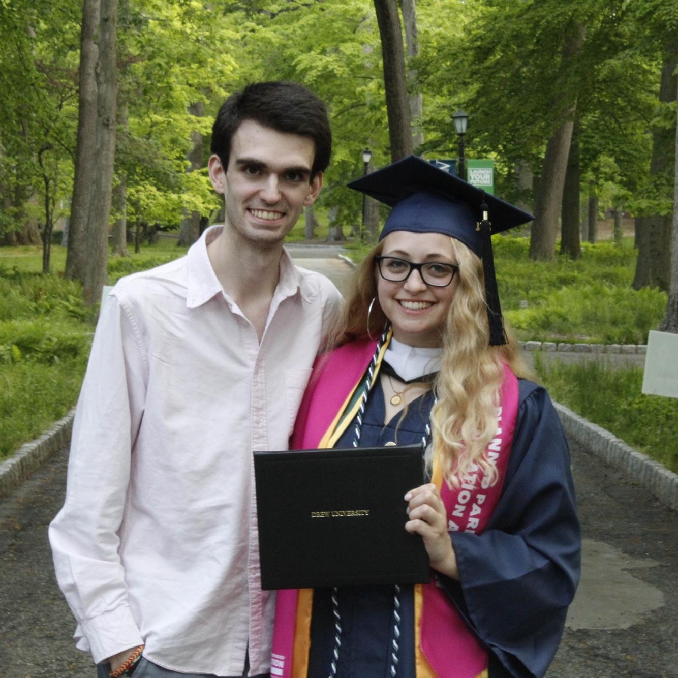 The following year in 2021, Katie graduated from Drew University, where she and Luis had met just a few years prior.