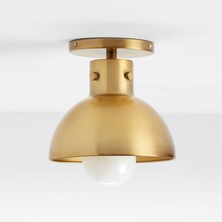 Dakota Brass Dome Mounted Ceiling Light