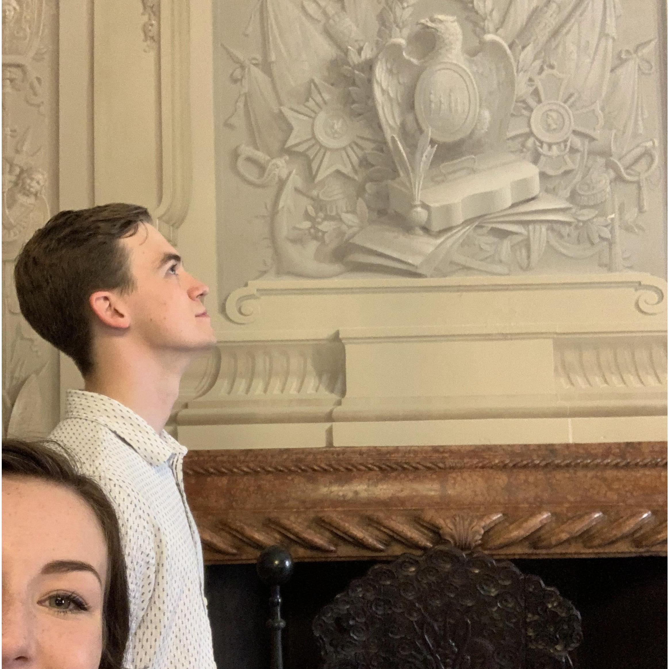 Clue 3: Time to go on a journey…all the way to Ohio! Home of the MLB Reds, to be exact. Don’t spin yourself around in circles trying to get here! Find a cannon, an eagle, a deadly painting, and a king