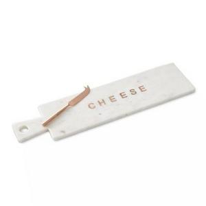 Marble & Copper Cheese Board with Knife