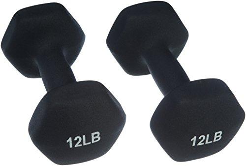AmazonBasics Neoprene Dumbbell Weight Pair, Set of 2