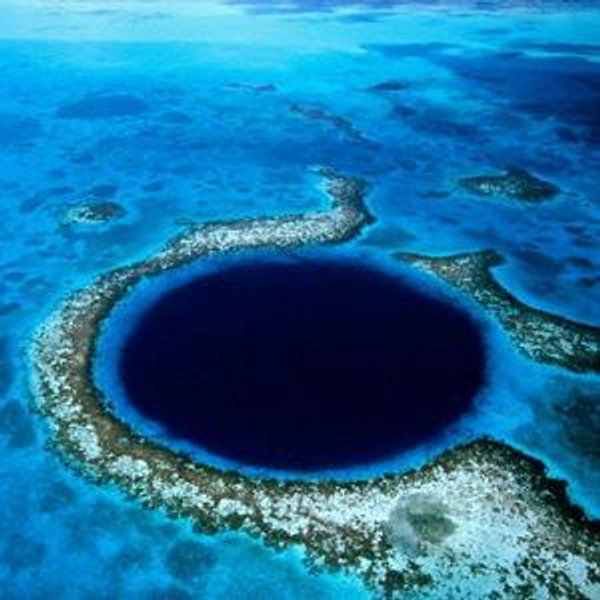 Great Blue Hole Fly Over