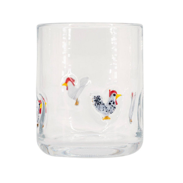 Madison Home 16 fl oz Icon Glass Tumbler Rooster