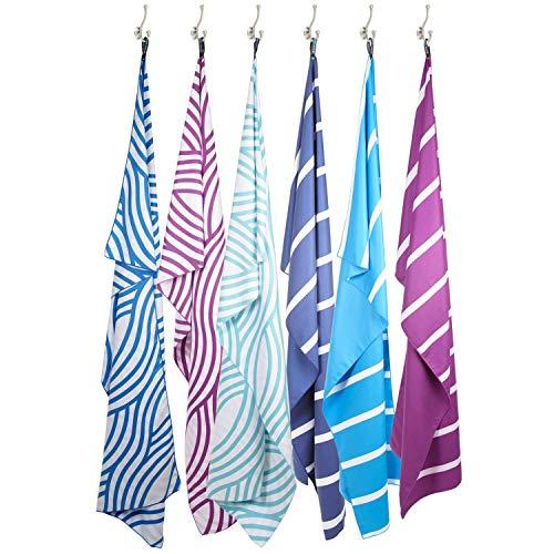 Akumal Microfiber Beach Towel. Quick dry travel towel, ultra compact, extra absorbent and XL size (78 in. x35 in.). Great for beach trips, pool, and camping. Travels better than cotton beach towels.