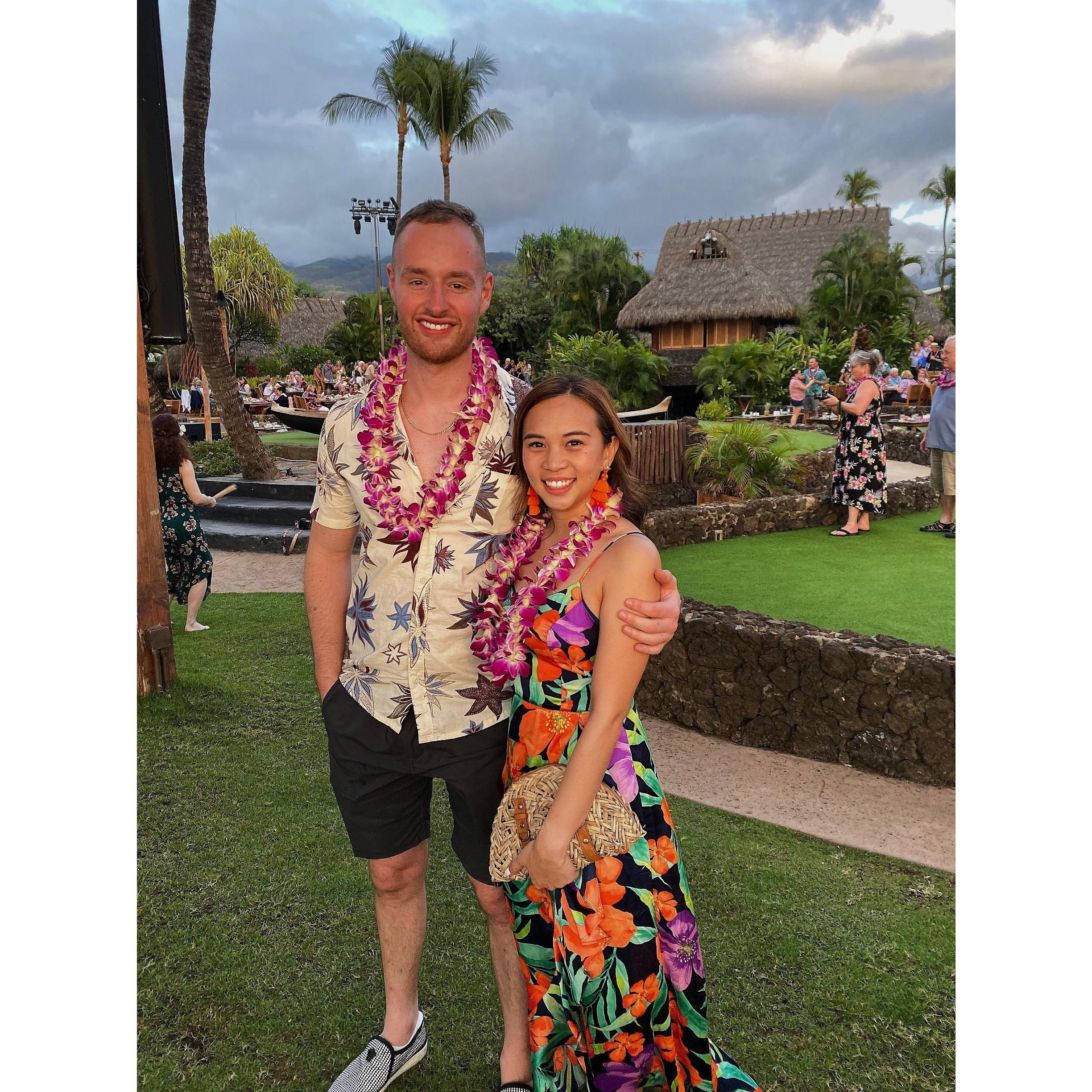 Our first Luau experience in Maui, Hawaii!