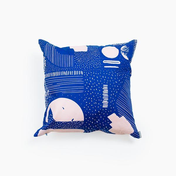 Marine Cushion Cover in Cobalt