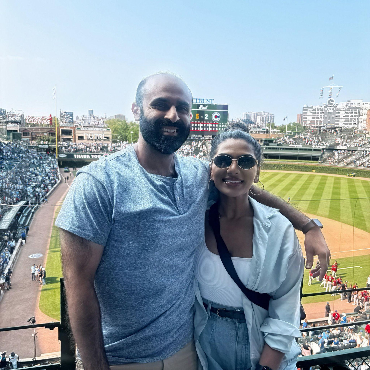 07.19.24- Faraaz’s first Cubs game at Wrigley.