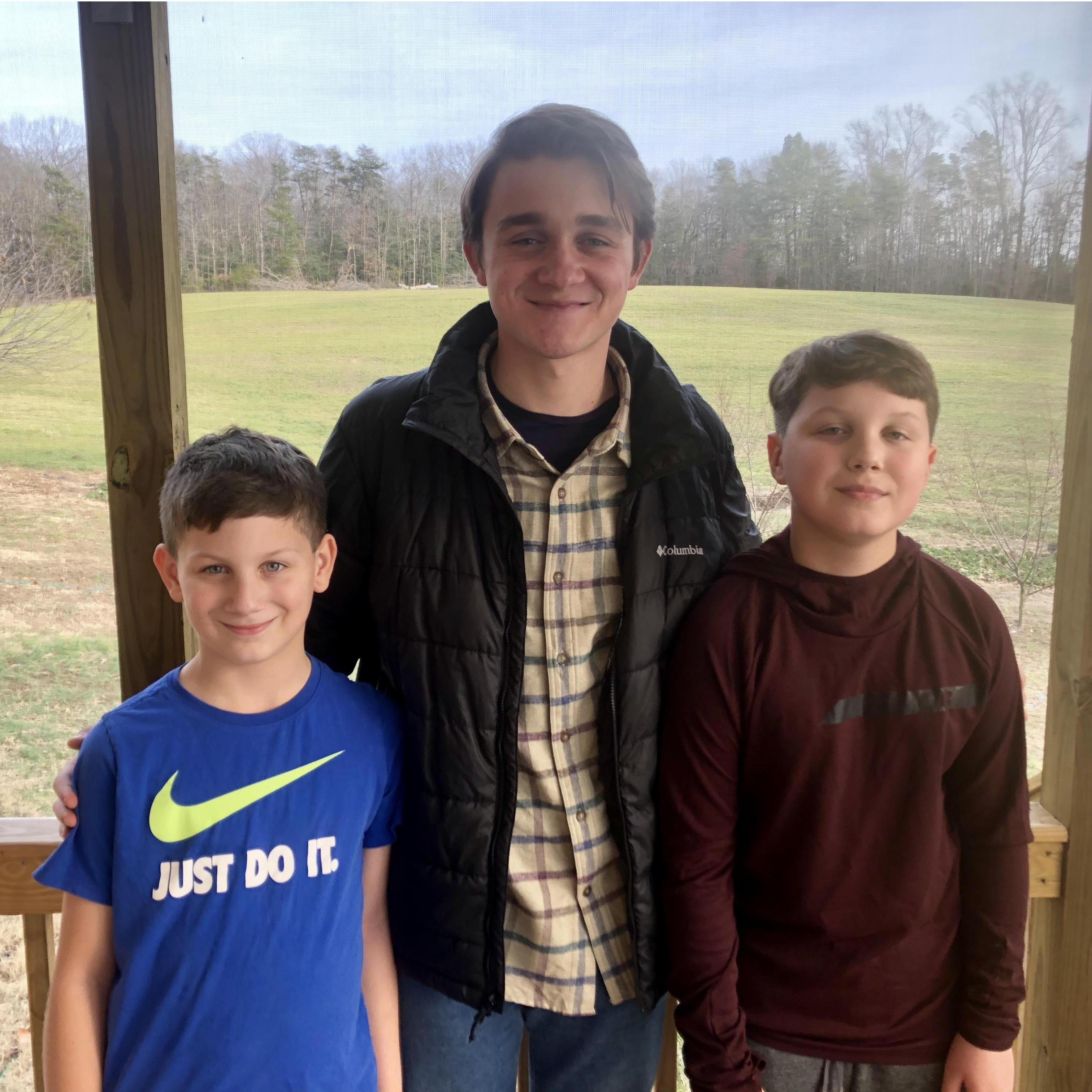 First Cousins: Parker, Jake, & Rex.