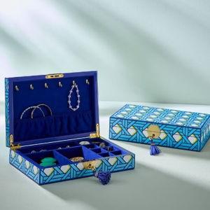 JA Basketweave Jewelry Box