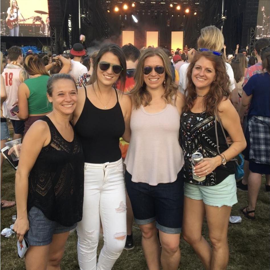 Bethany, Kelli, Jules and Jenny enjoying another Music Midtown