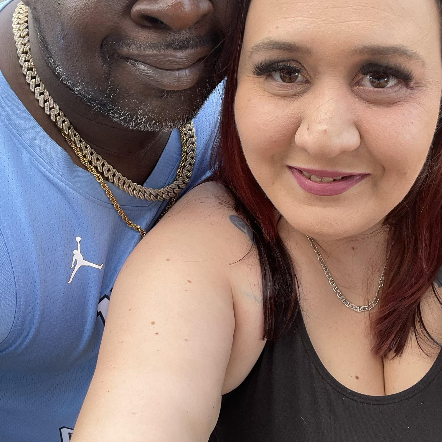 Our first picture together after getting engaged