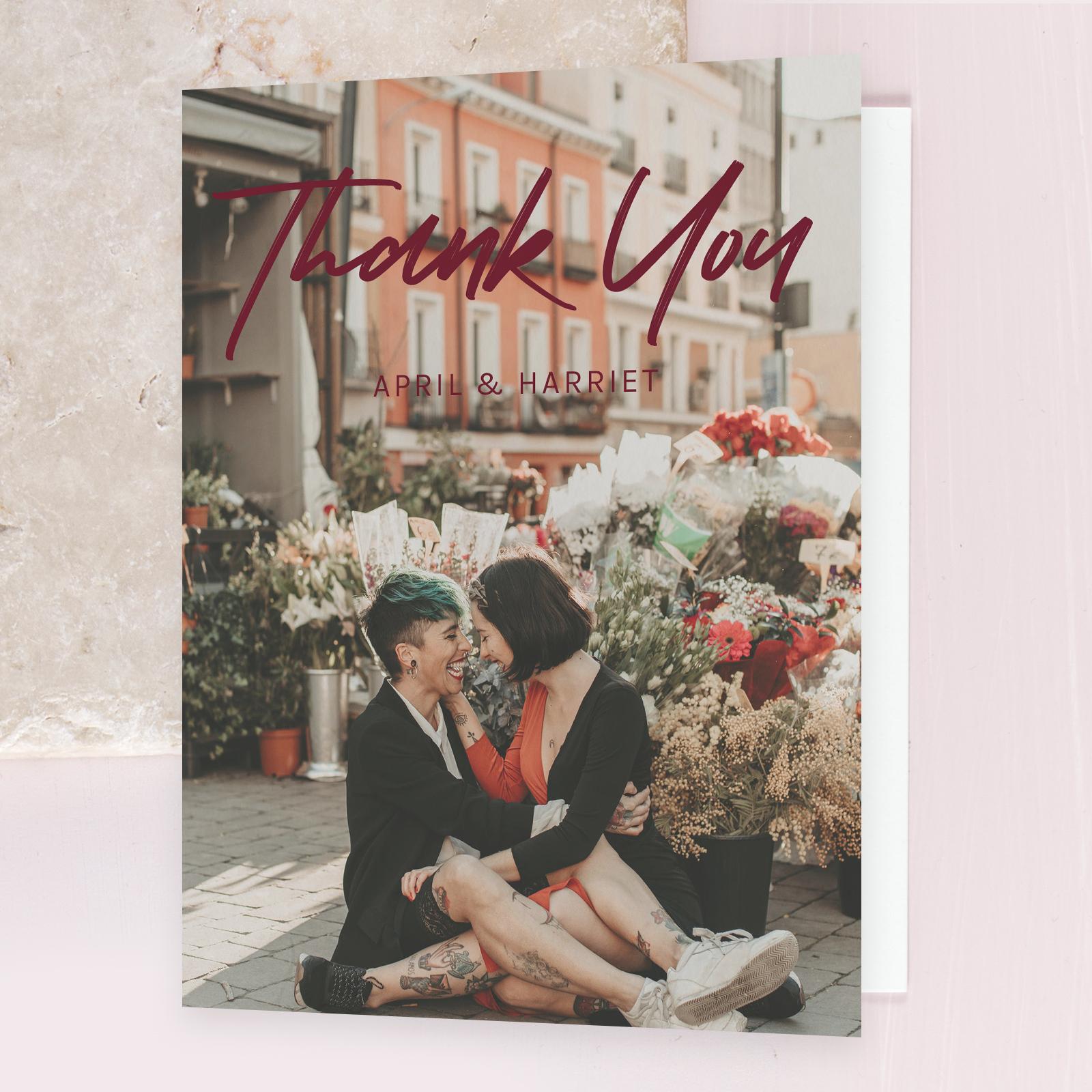 Zola Thank You Cards Bahama Photo