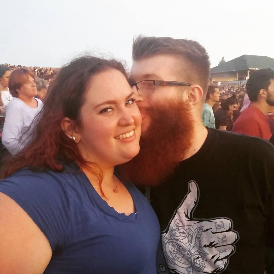 Our first concert together, Blink 182 in September 2016
