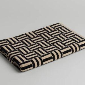 Shop BAINA | SAROMA Organic Cotton Bath Mat | Sand + Noir · BAINA | Official Online Store | Join for 10% off*
