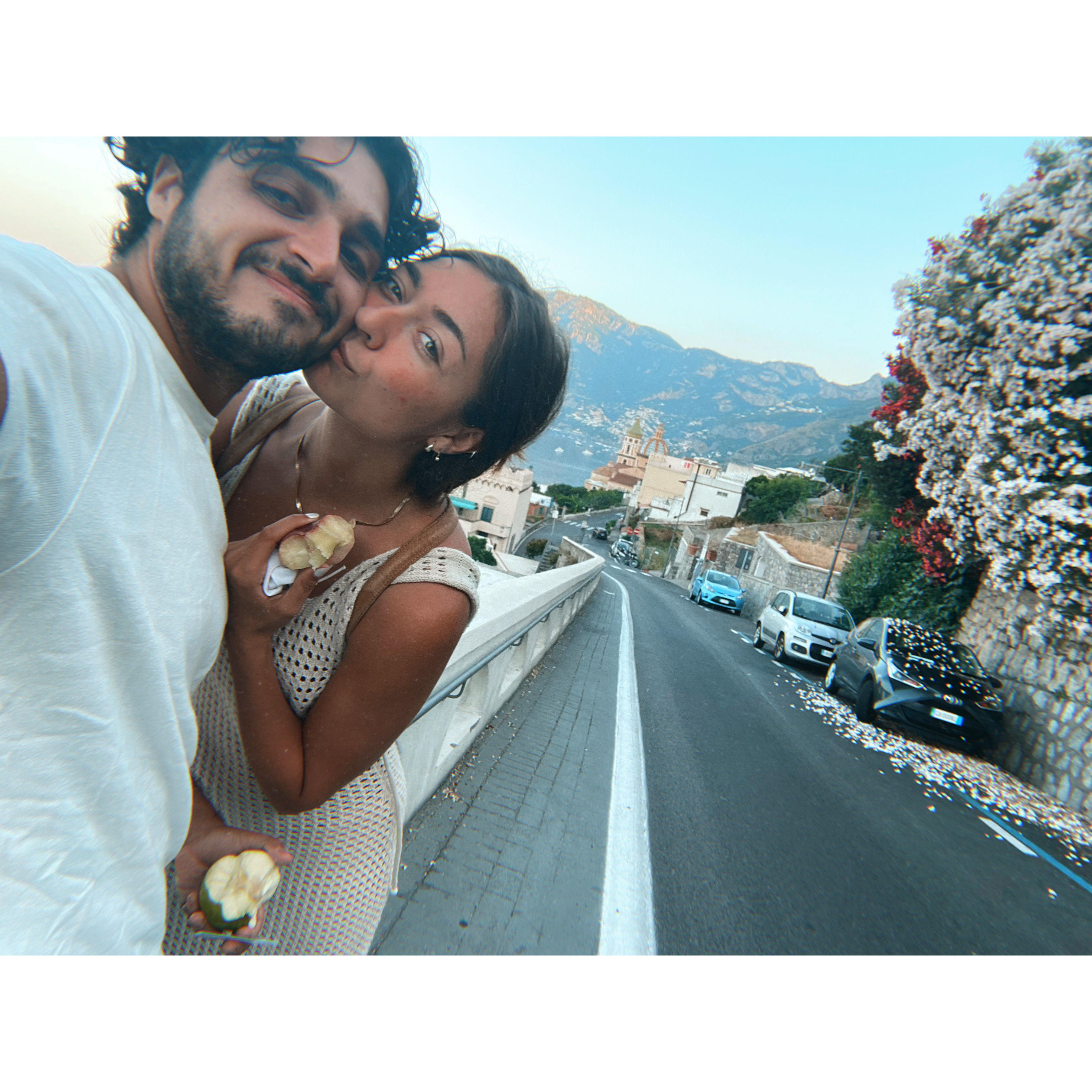 Apple's and strolling the Amalfi Coast...
