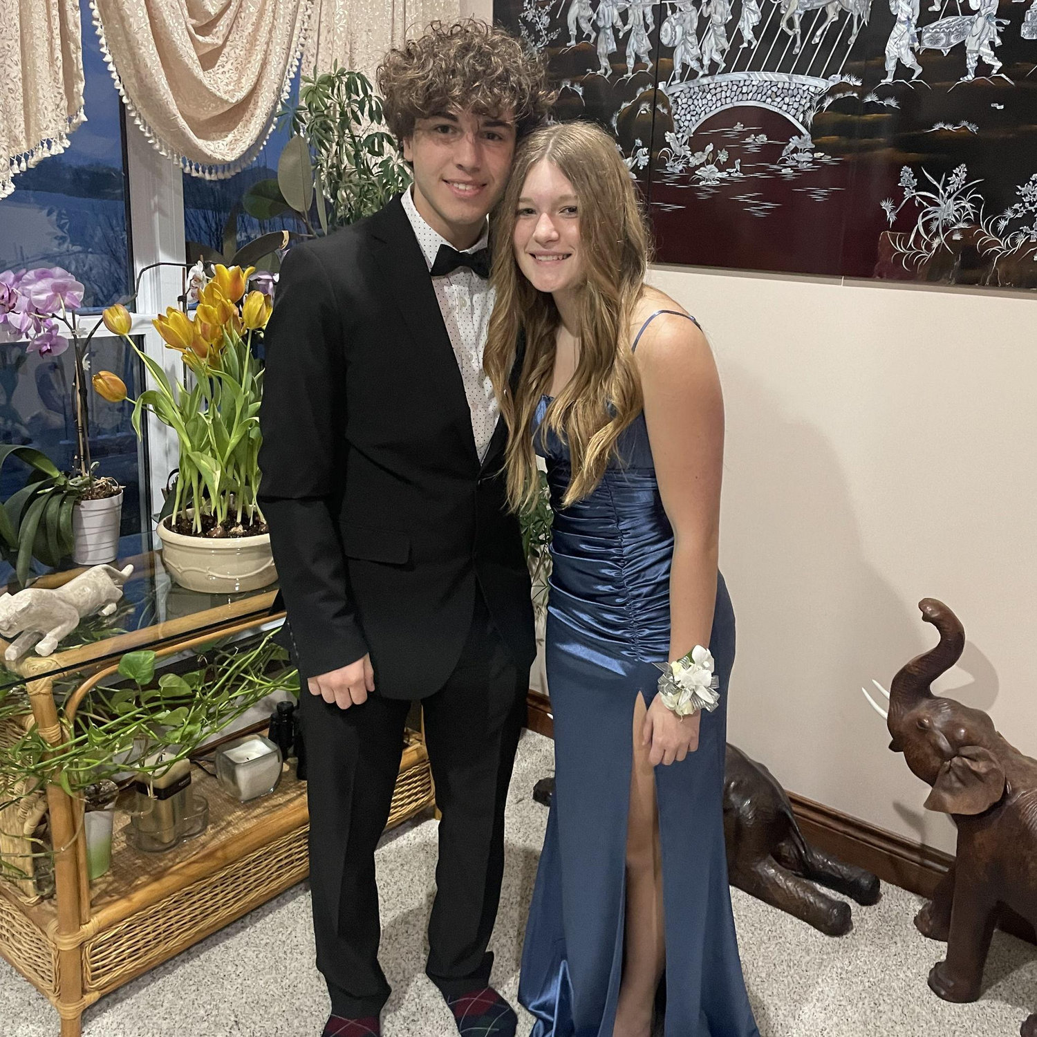 Us before our first prom together