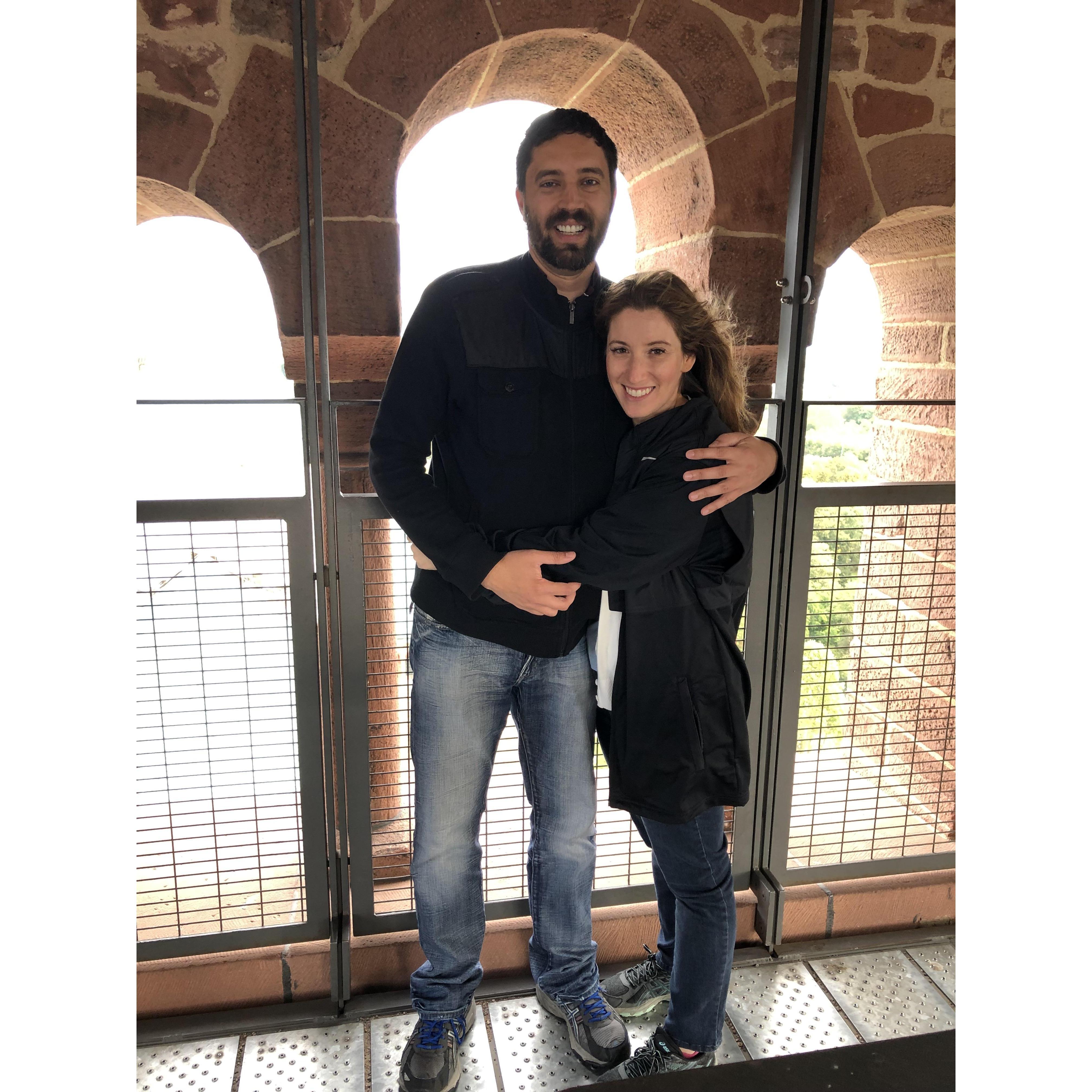 In Germany at the top of the spire tower