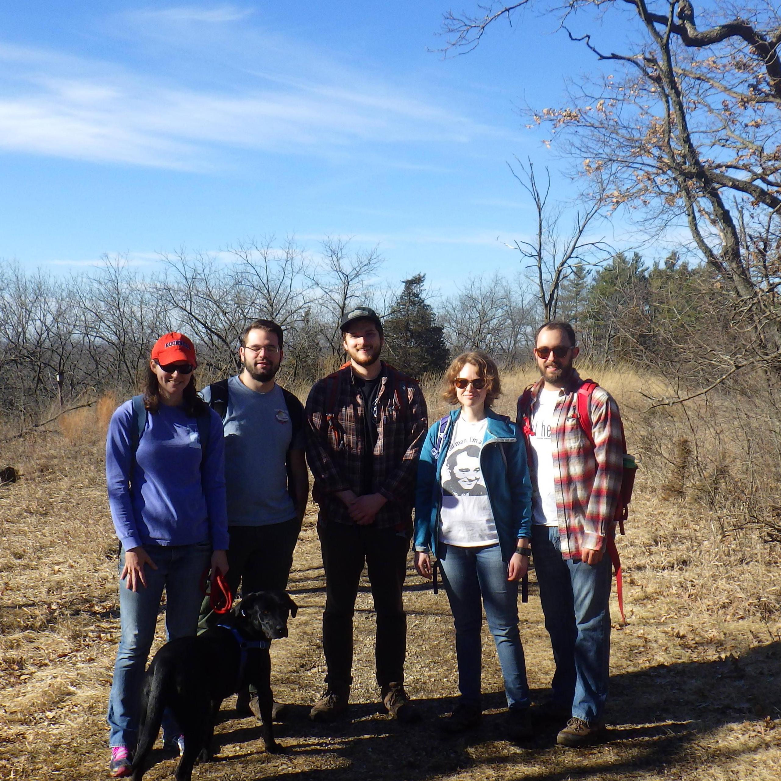 Winter hiking with friends in Milwaukee