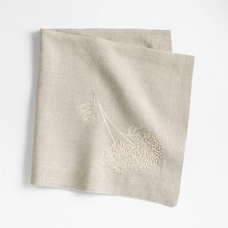 Marin Embroidered Linen Napkin, Set of 2