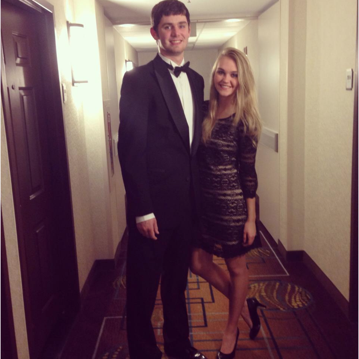 Our first trip to New Orleans (Feb. 2014) for Cole's fraternity formal, the White Carnation Ball. This is our first "official" picture together!