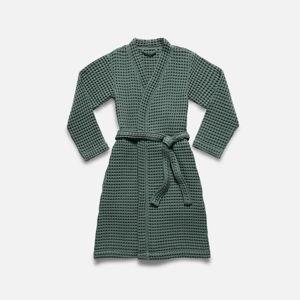 Dreamweave Waffle Robe - Botanical Green M