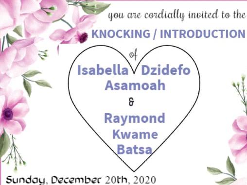 The Wedding Website of Isabella Dzidefo Asamoah and Raymond Kwame Batsa