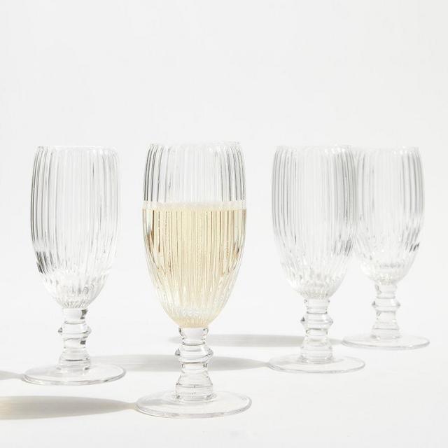 Rigato Champagne Flutes, Set of 4