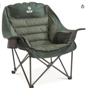 Comfort Padded Camping Chair - Green