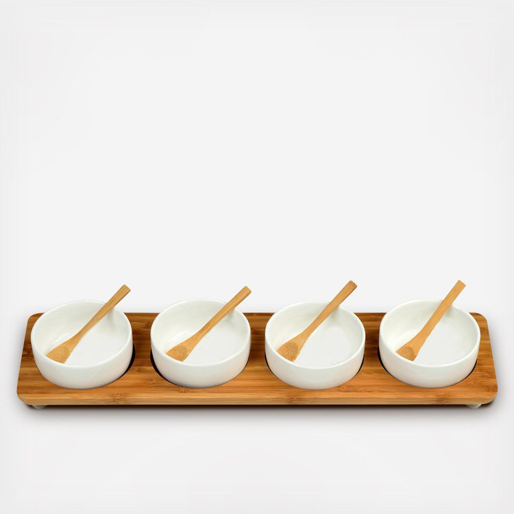 Picnic at Ascot, Four Bowl In Line Serving Platter | Zola