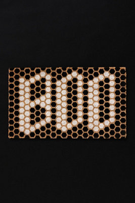 Boo Tile Coir Printed Doormat