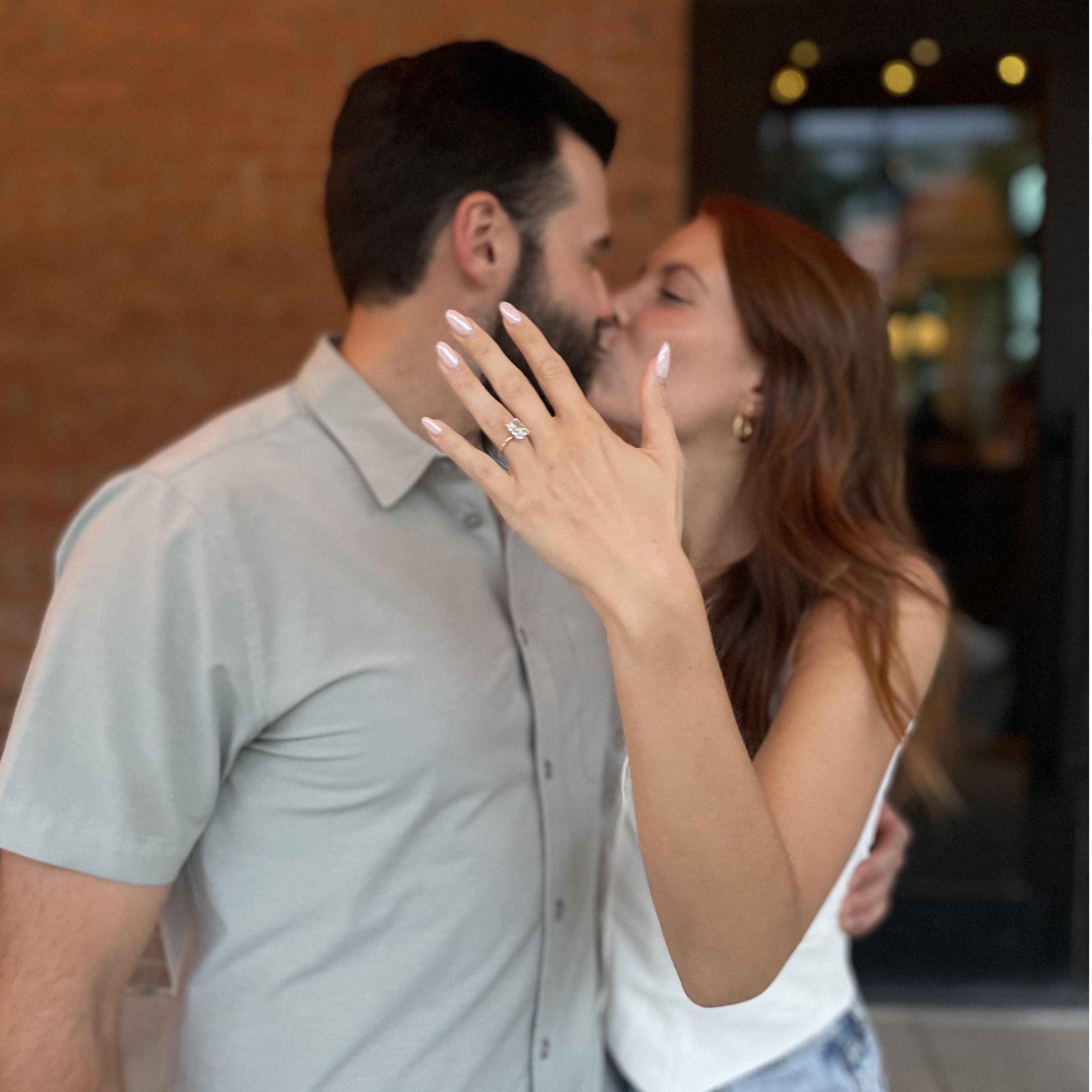 Celebrating the engagement with our families in Nashville
