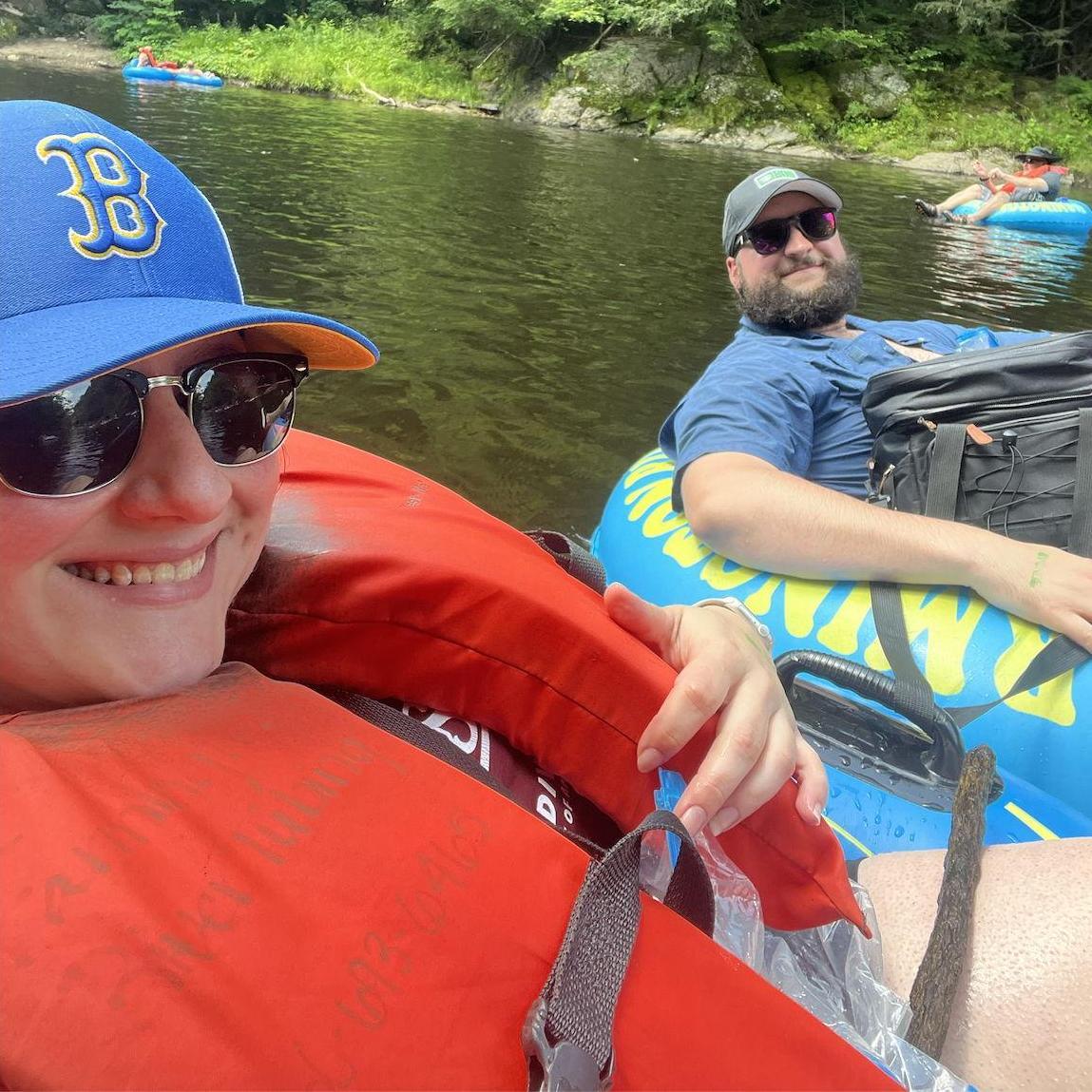 Tubing down the Farmington River, July 2024