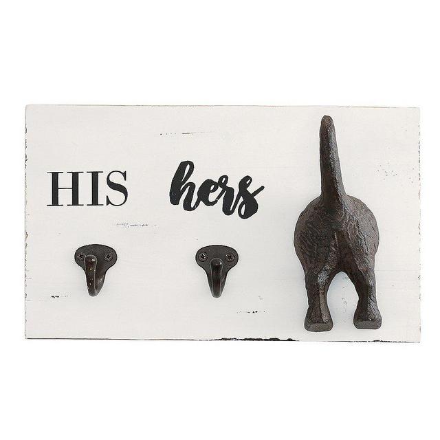 Mud PieMud Puppy Collection His & Hers Sentiment Key & Leash Holder