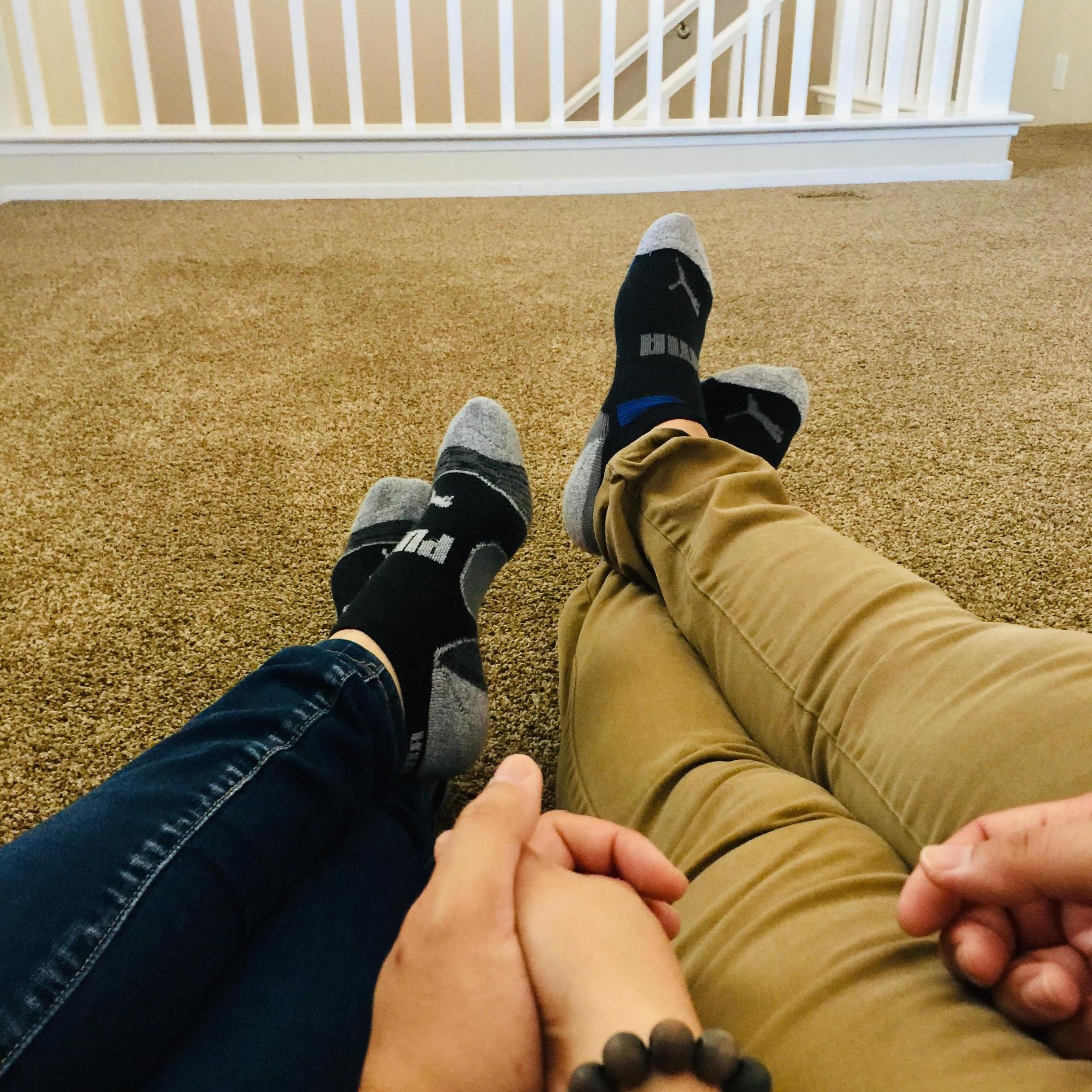 Resting at our new home, 2019.