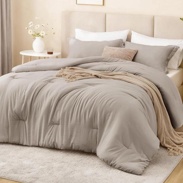 Love's cabin Burlwood Twin/Twin XL Comforter Set, 2-Piece Prewashed Bed Set with 1 Comforter (66 x 90 in) & 1 Pillowcase, Lightweight & Breathable for All Seasons | Soft, Breathable, Lightweight, Comfortable
