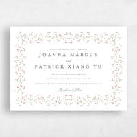 White Wedding Invitation - Ginevra Landscape
