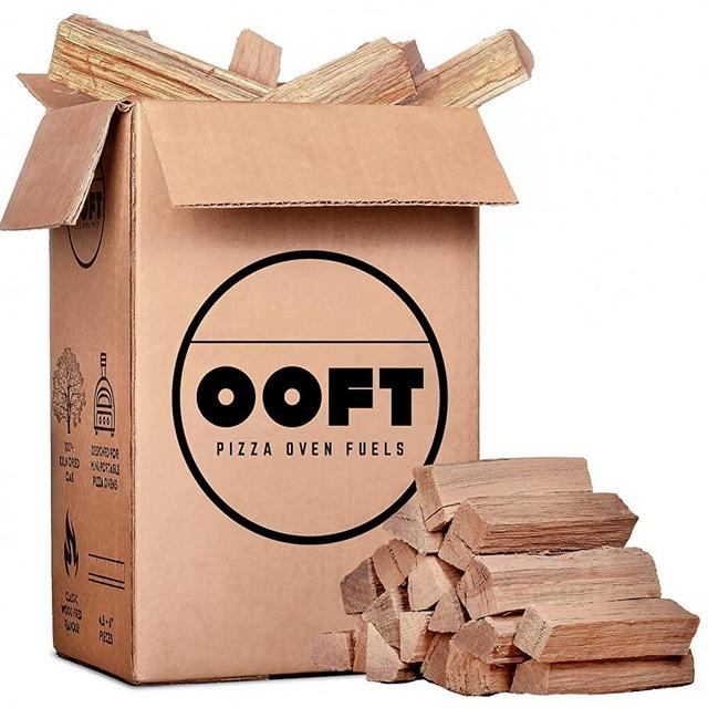 OOFT 6 Inch Mini Pizza Oven Wood - 100% Kiln Dried Oak - Perfect for Ooni Karu 12 and 16 and Other Leading Brands of Portable Pizza Ovens - 10lbs Box - Hardwood Pizza Oven Kindling - High Heat Output