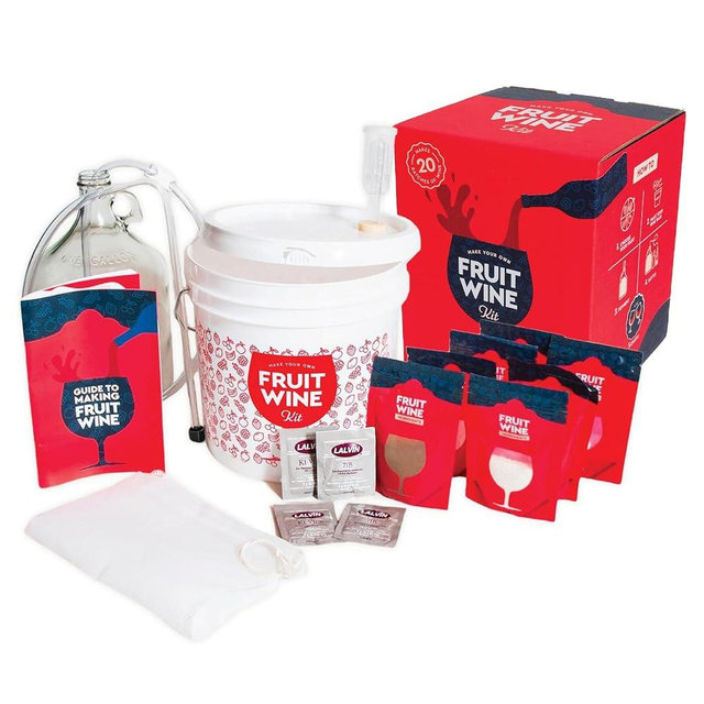 Craft A Brew - Fruit Wine Making Kit - Easy for Beginners - At Home Wine Making Kit - Includes Ingredients & Reusable Equipment - Use Any Fresh, Frozen or Fruit Juice - Makes Up to 20 1-gallon Batches