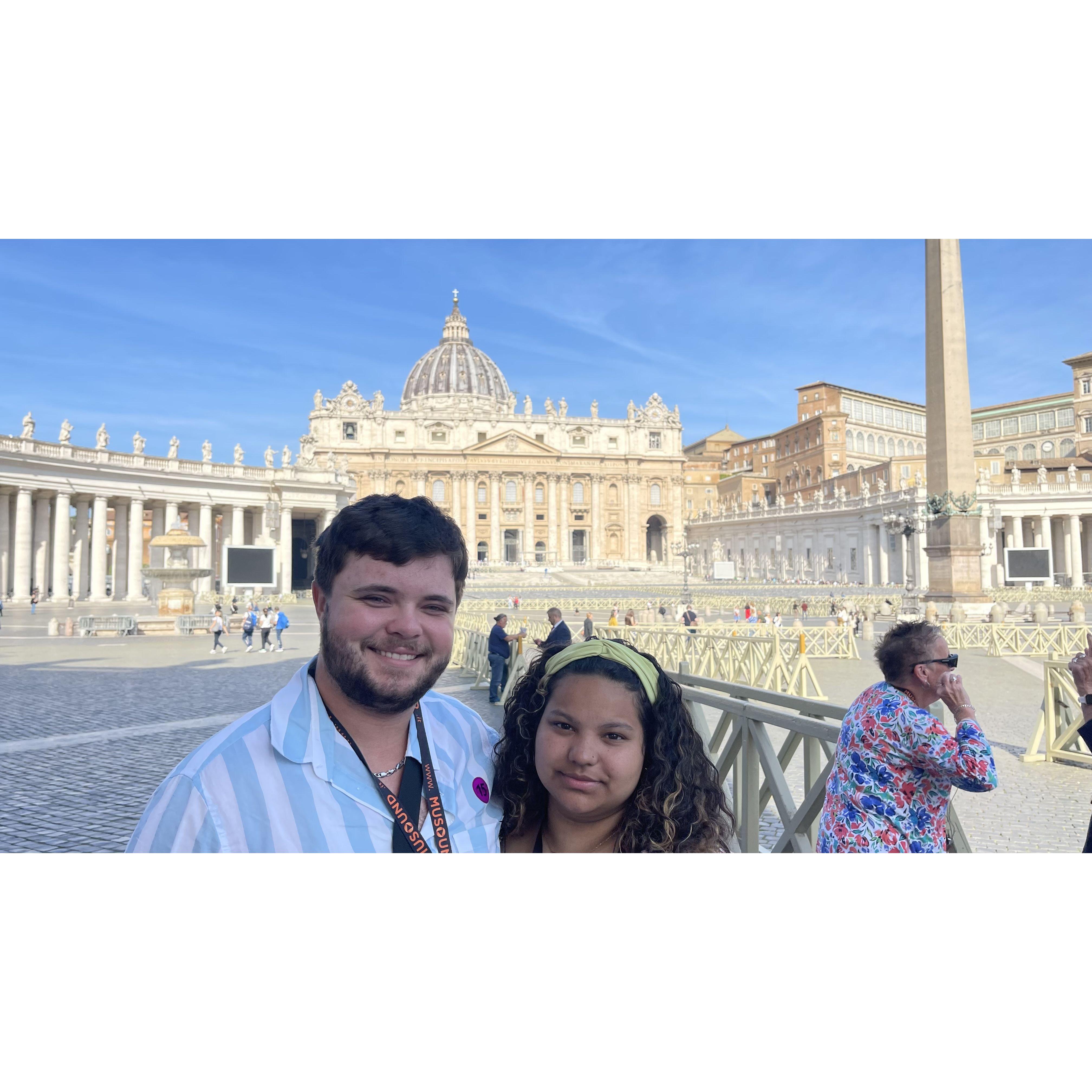 Touring the St. Peter’s Basilica in Vatican City