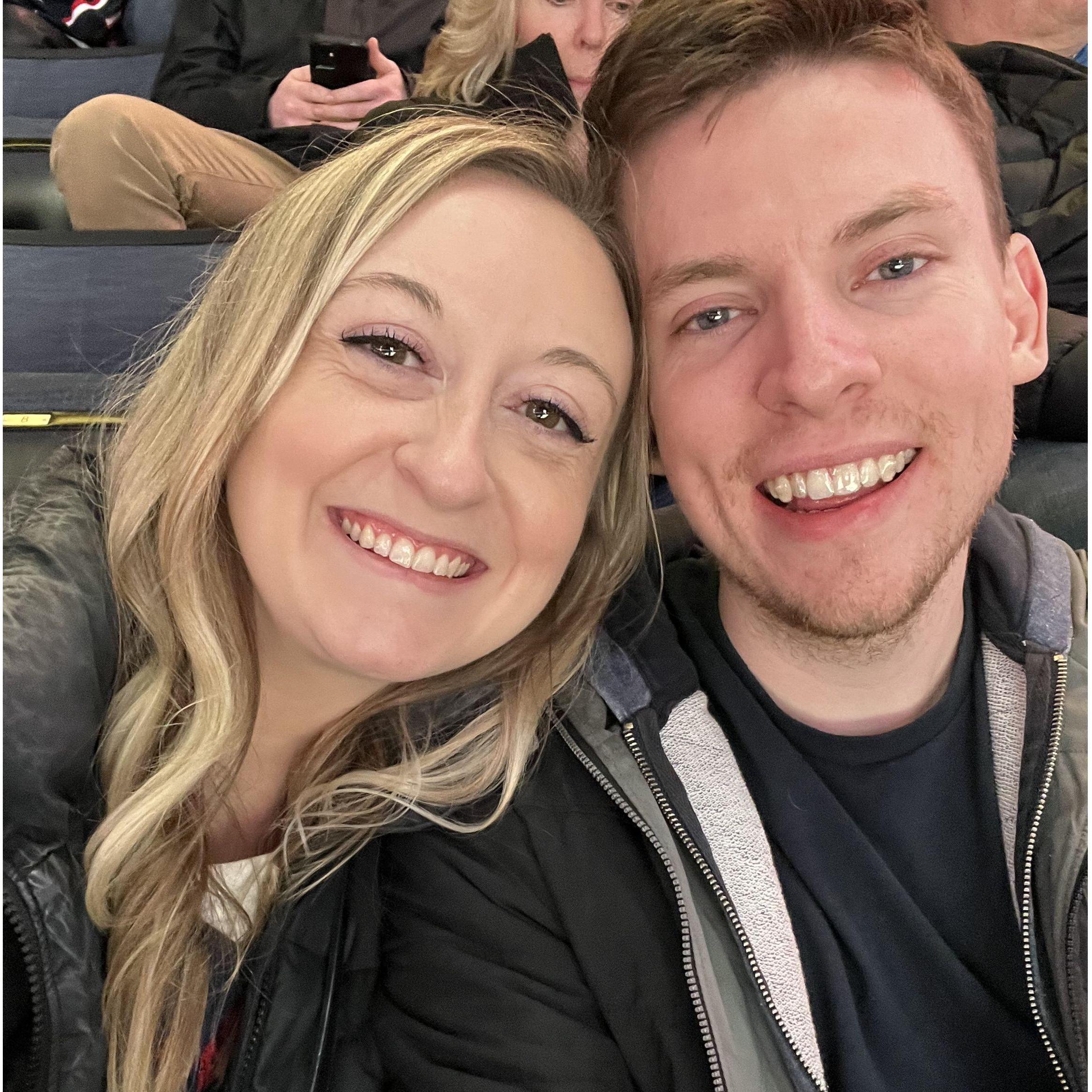 First Blue Jackets game together