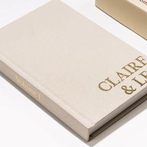 Linen Photo Album For Instax Wide Film in Cream Beige