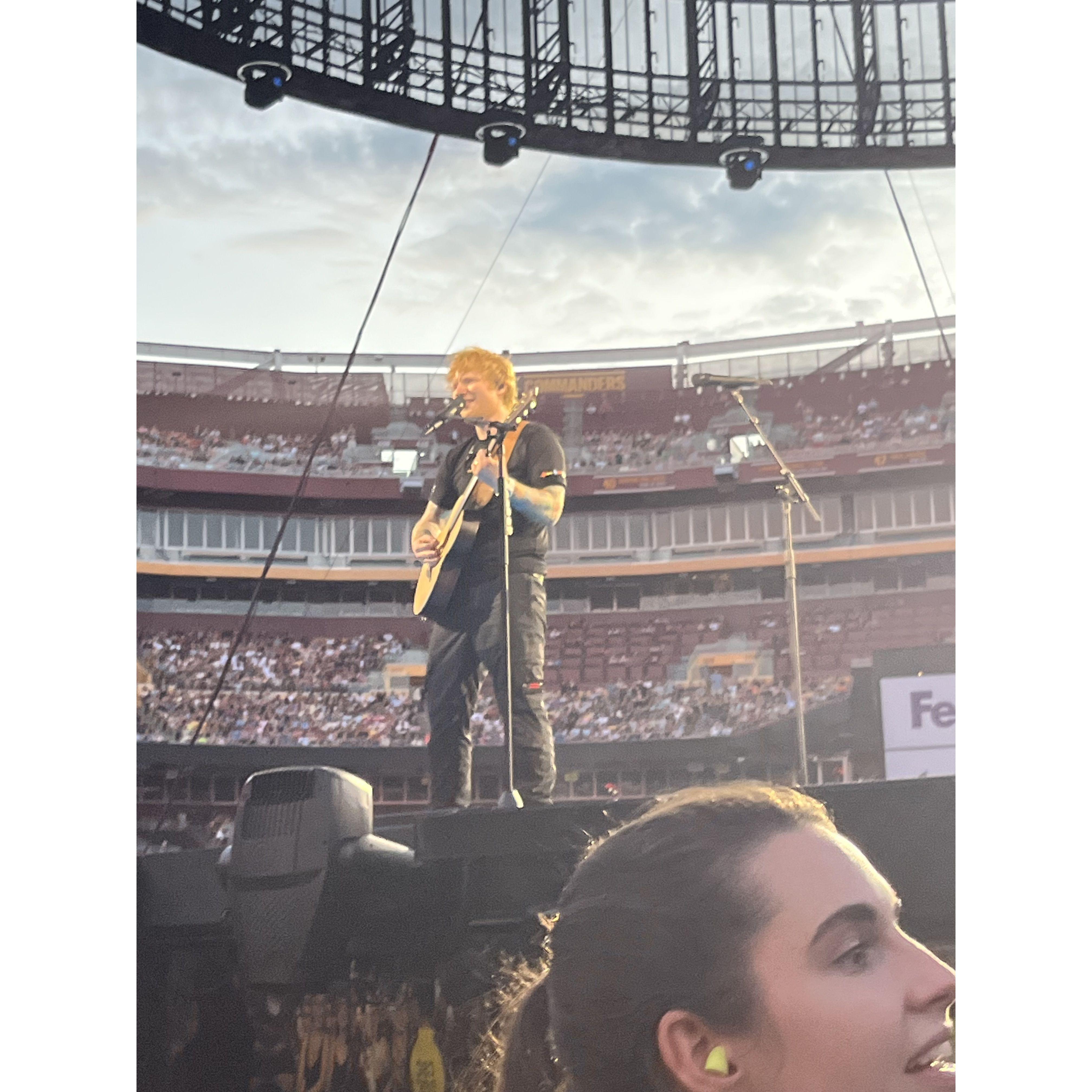 Fun Fact: Daren's first time at a concert was when he went to see Ed Sheeran with Tiff - we had field tickets (standing only, no seats) and were able to get a spot right at the barrier!! (June 2023)