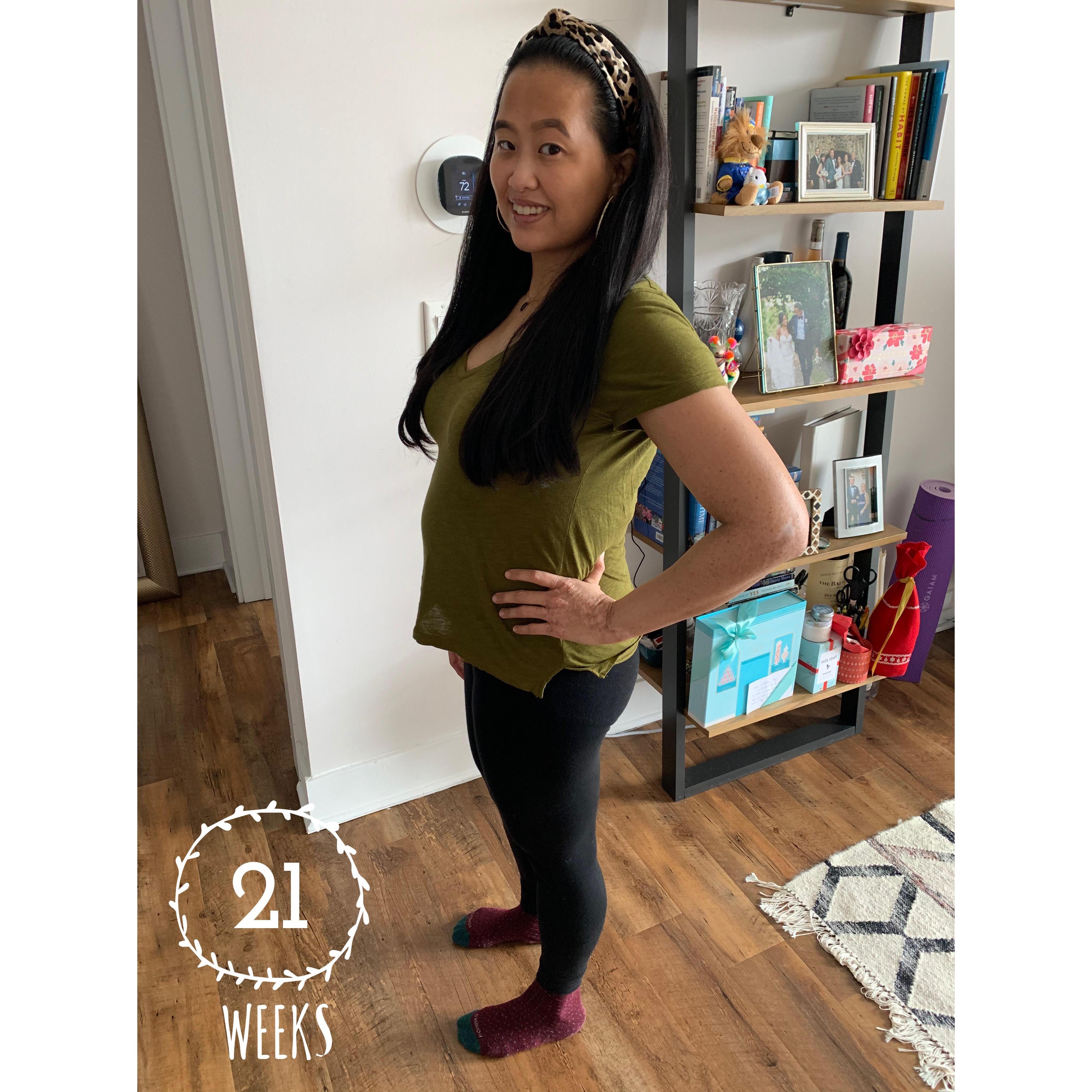 When the bump started to show