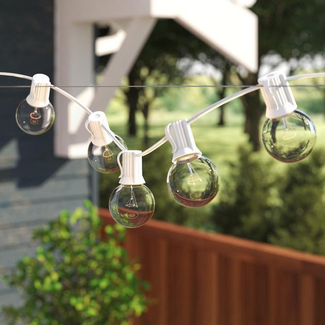 25' Outdoor 25 - Bulb Globe String Light (End to End Connectable)