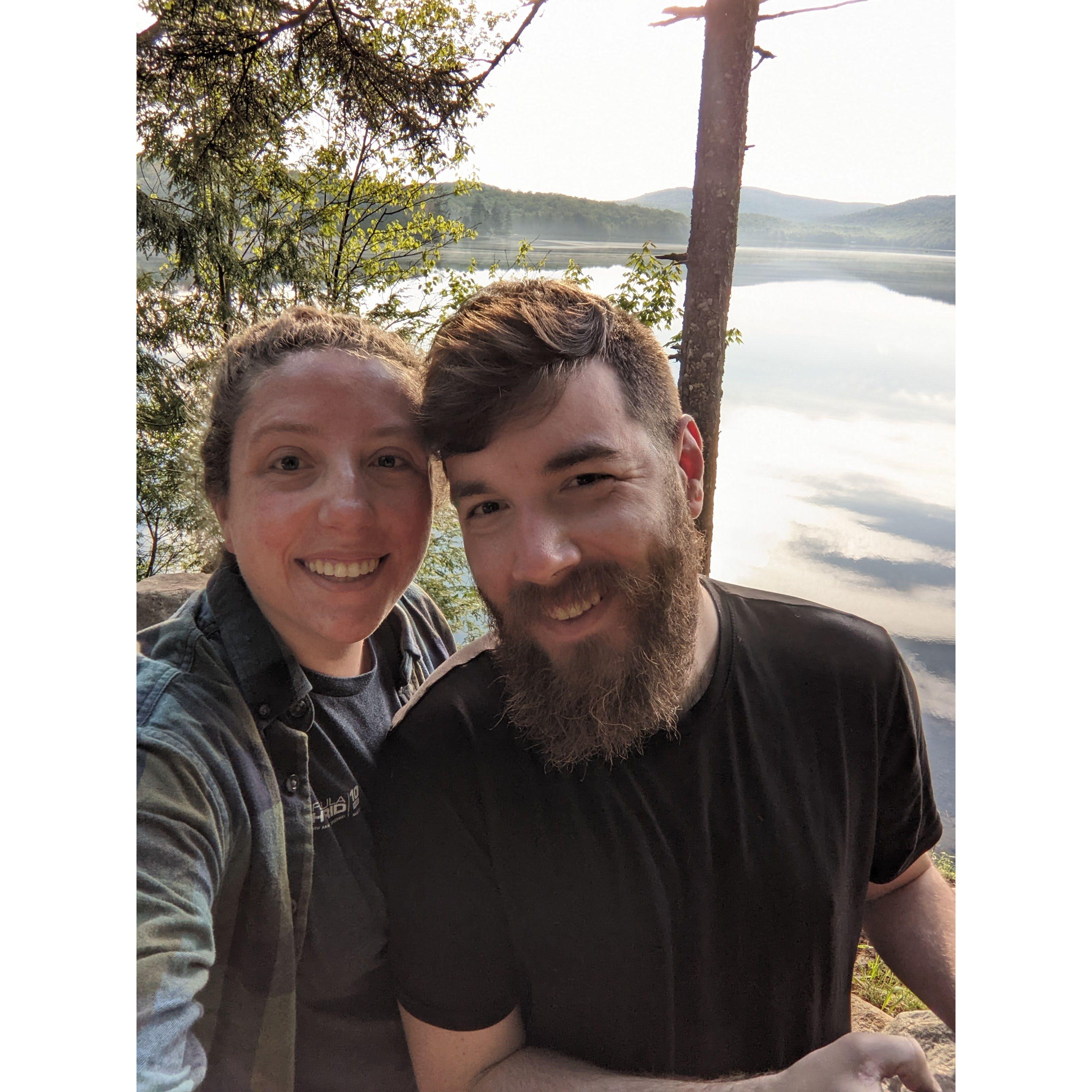 Our picturesque campsite on Limekiln lake