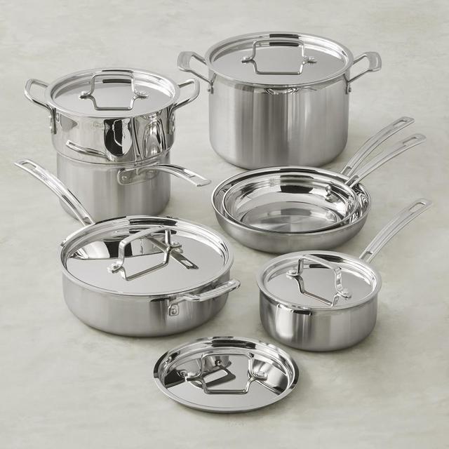 Cuisinart Multiclad Tri-Ply Stainless-Steel 12-Piece Cookware Set