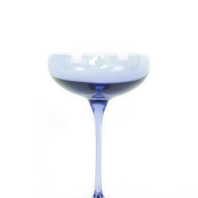 Estelle Colored Champagne Coupe Stemware - Set of 2 {Cobalt Blue}